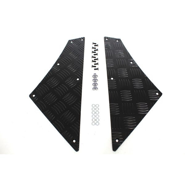 Image of Premium Quadrant Chequer Plate (3mm) Black Powder Coat (TF8218)