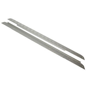Image of Premium Side Sill Chequer Plate Protectors (3mm) Silver Anodised (pair) (TF8219)