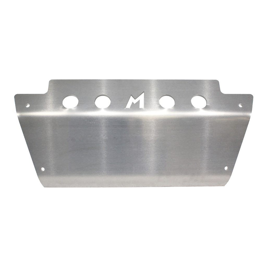 Image of Steering Guard tapered with recovery points 8mm Natural Finish Alloy (TF841L)