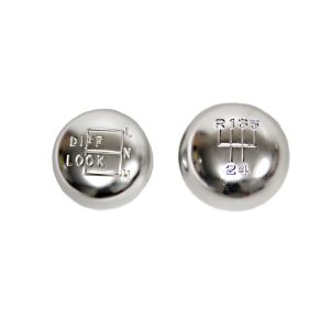 Image of Silver Alloy Gearbox and Transfer Box Lever Knobs (TF928)
