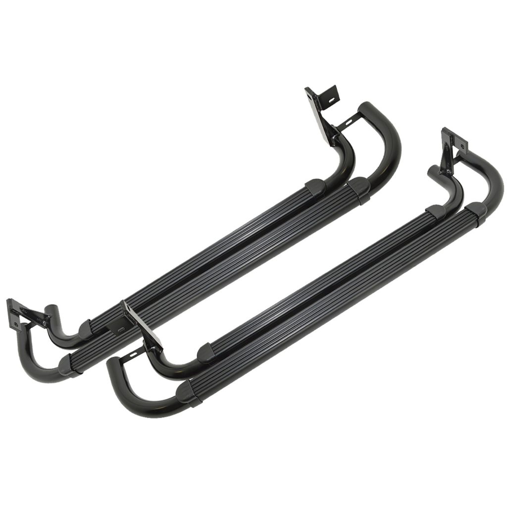 Image of Side Steps (pair) Twin Tube Style Black (VPLDP0068AM)