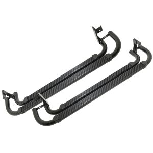 Image of Side Steps (pair) Twin Tube Style Black (VPLDP0068AM)