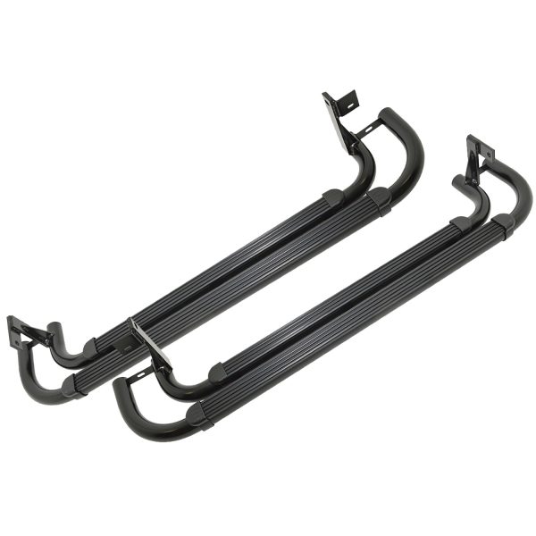 Image of Side Steps (pair) Twin Tube Style Black (VPLDP0068AM)