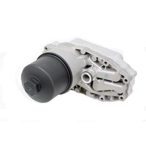 Image of Oil cooler (includes filter) (LR040738AM)