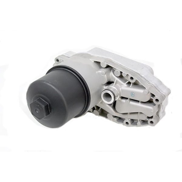 Image of Oil cooler (includes filter) (LR040738AM)