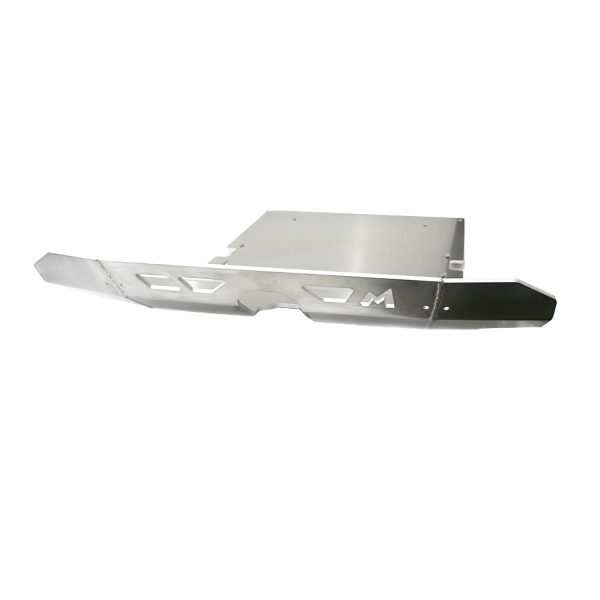 Image of Steering Guard tapered with recovery points 8mm Natural Finish Alloy (TF829)