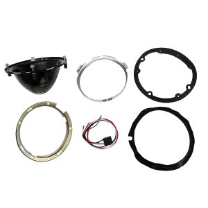 Image of Headlight Steel Bowl Kit (inclues bezels and wiring) (27H8264LUCAS)