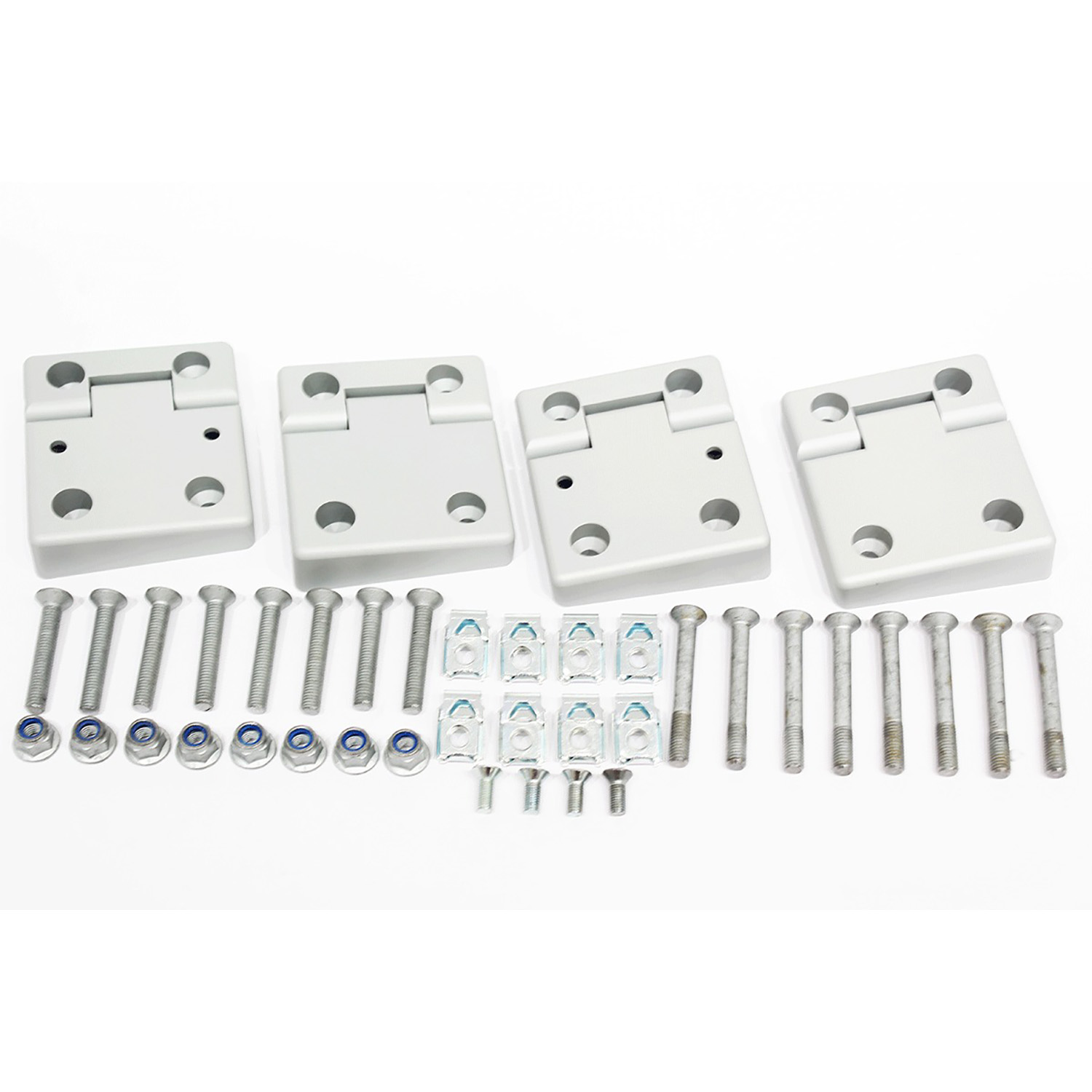 Image of Front Door Hinge Finish Kit Natural Aluminium (set of 4) (GA1131)