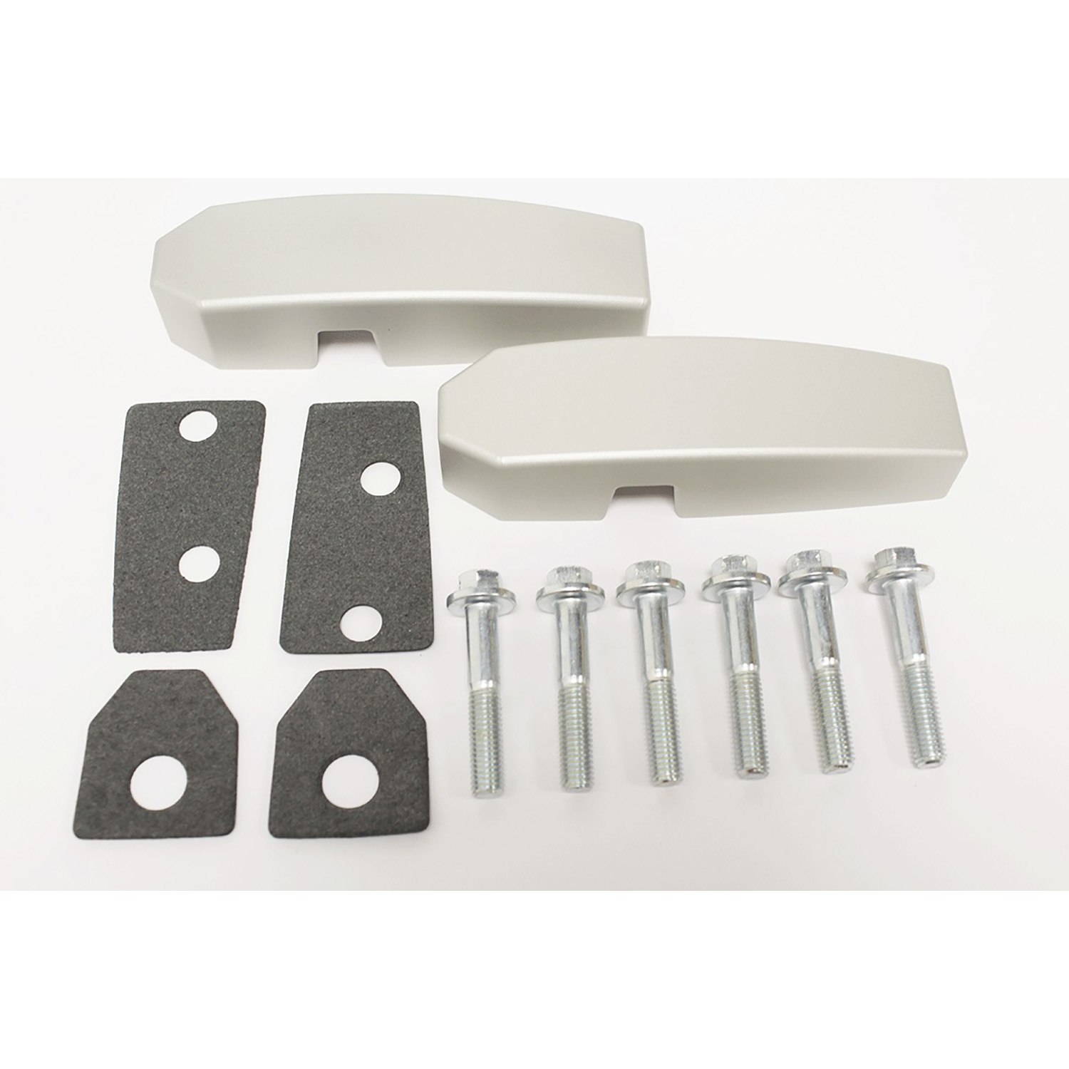 Image of Windscreen Brackets (pair) Silver Anodised (GA1142)
