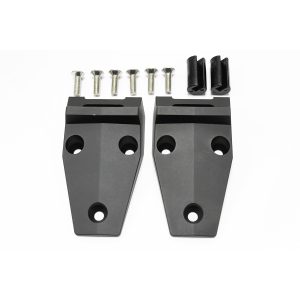 Image of Bonnet Hinges (pair) Anodised Black (Includes bushes