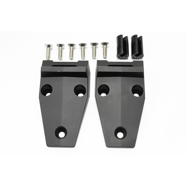 Image of Bonnet Hinges (pair) Anodised Black (Includes bushes