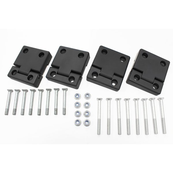 Image of Second Row Door Hinge Finish Kit Anodised Black (set of 4) (GA1306)