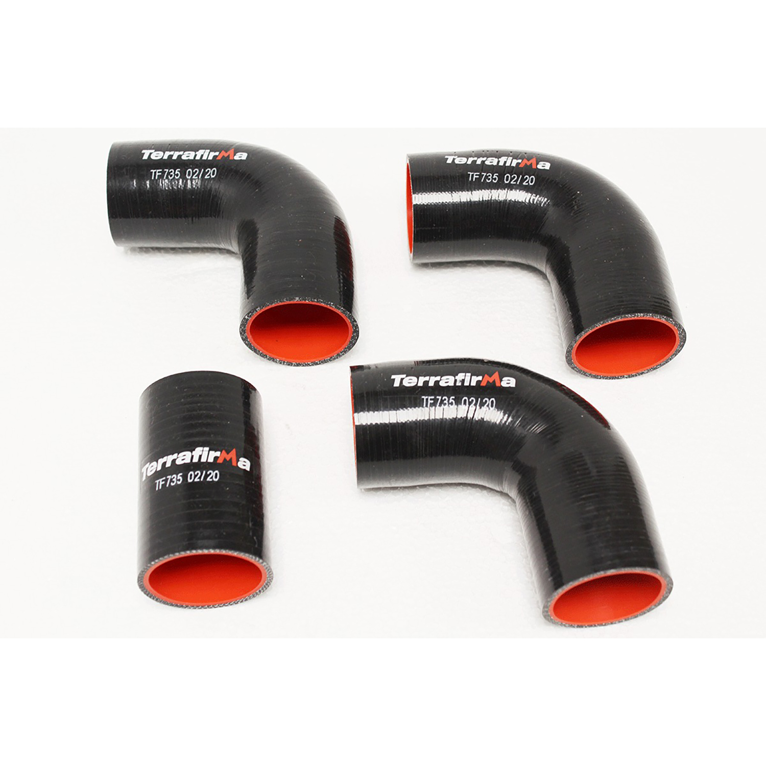 Image of Silicone Hose Kit (4 piece) Black (TF735)