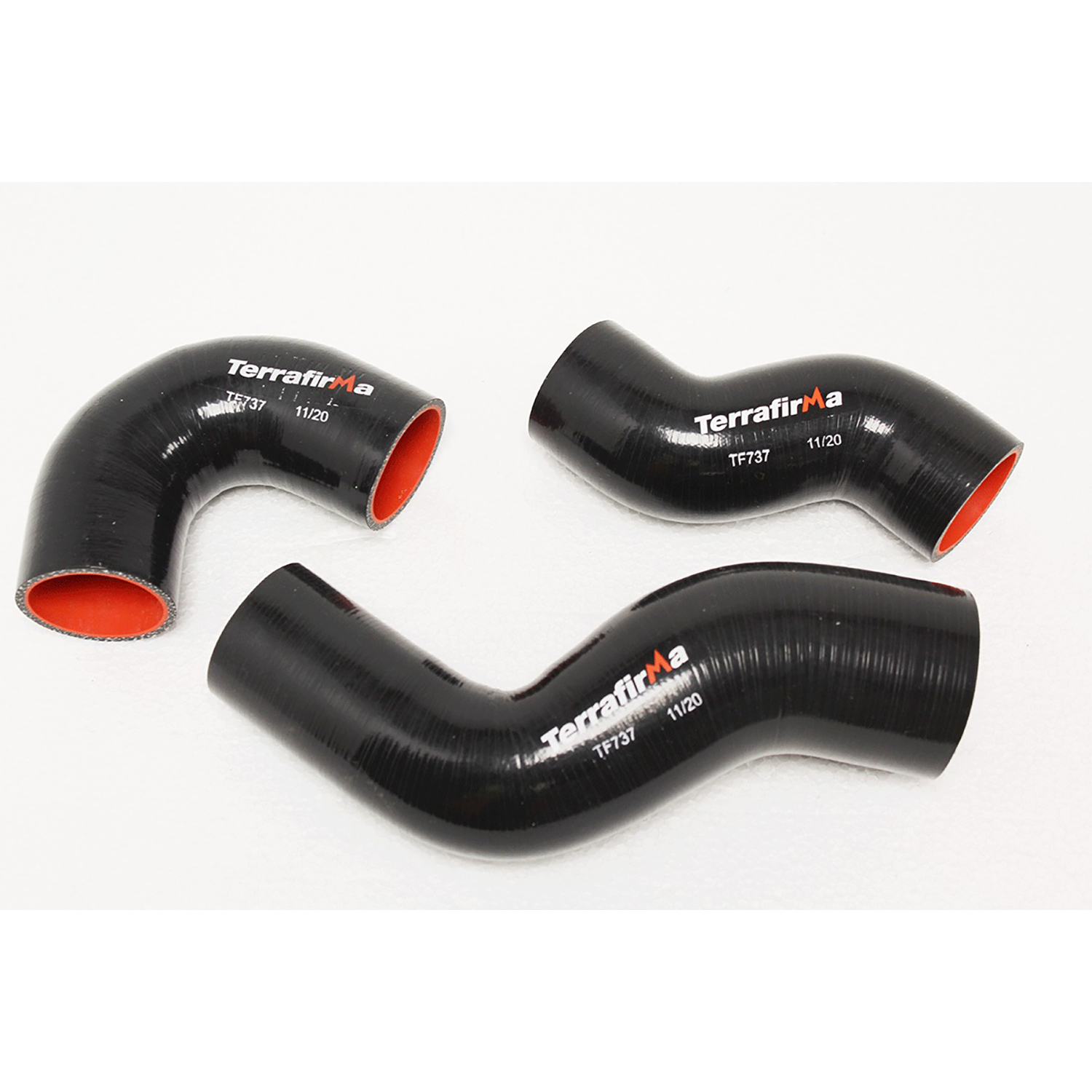 Image of Silicone Hose Kit (3 piece) Black (TF737)