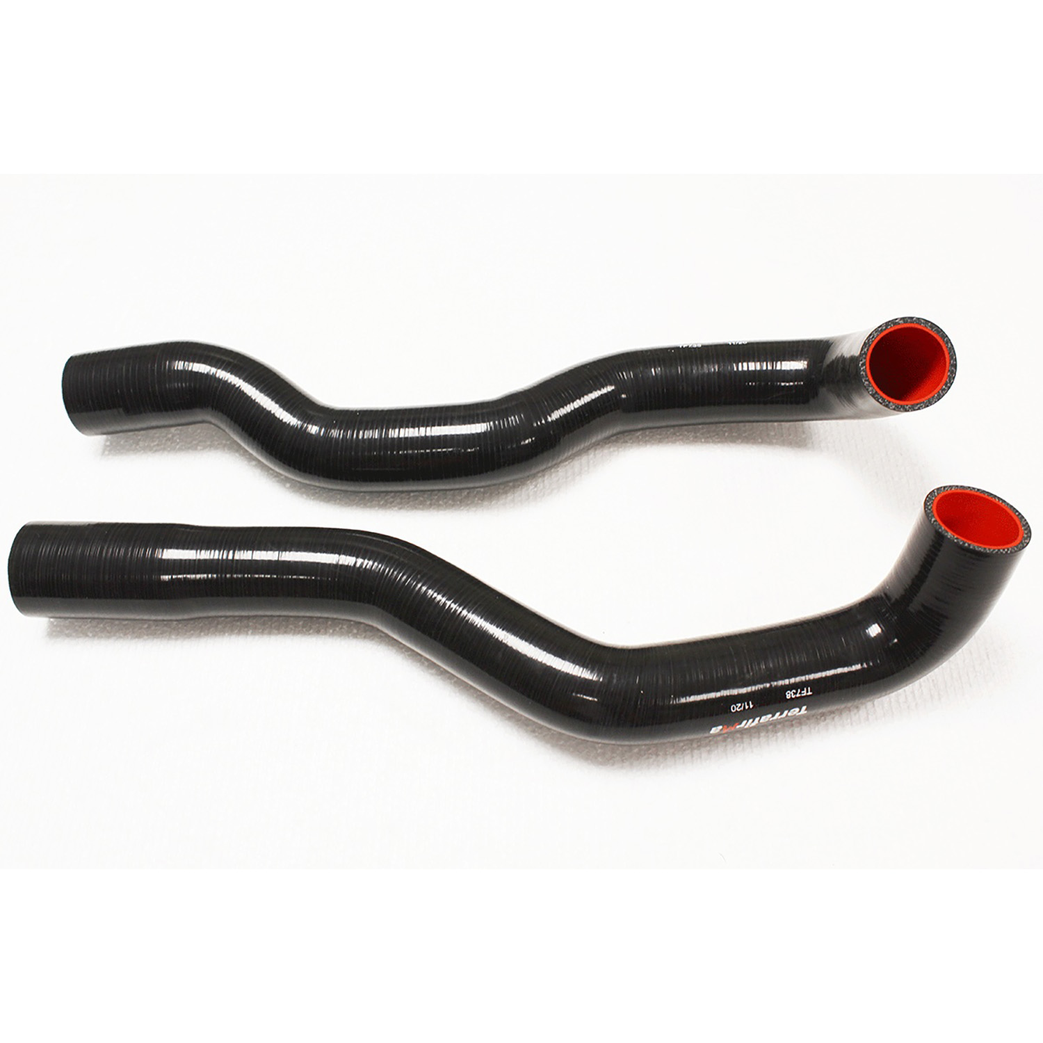 Image of Silicone Hose Kit (2 piece) Black (TF738)