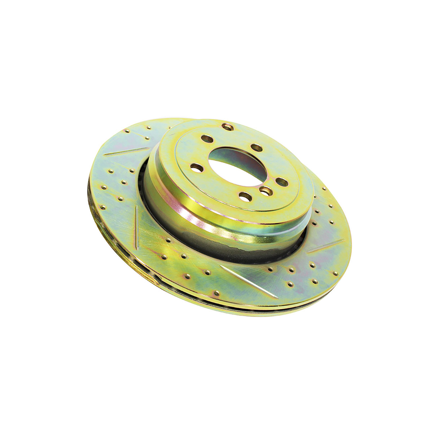 Image of Brake Disc Cross Drilled and Grooved (rear) (LR031846CDG)