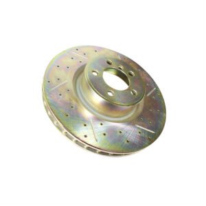 Image of Brake Disc Cross Drilled and Grooved (front) (LR189043CDG)