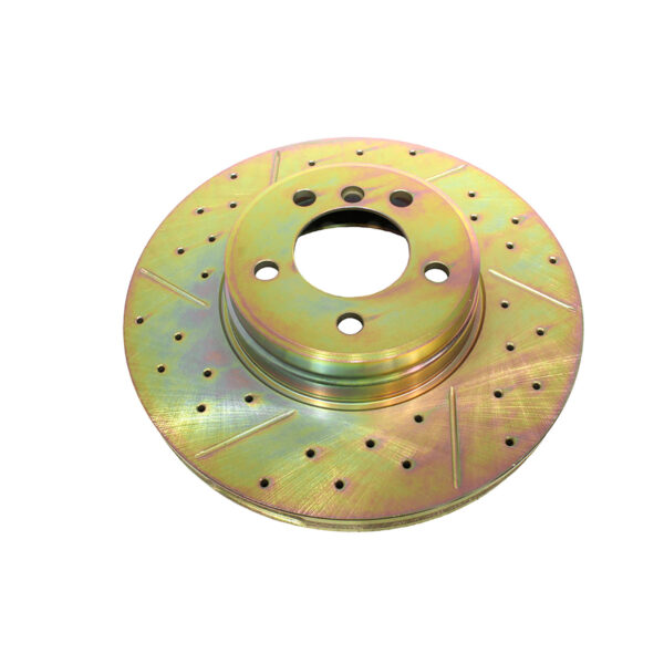 Image of Brake Disc Cross Drilled and Grooved (front) (SDB000201CDG)