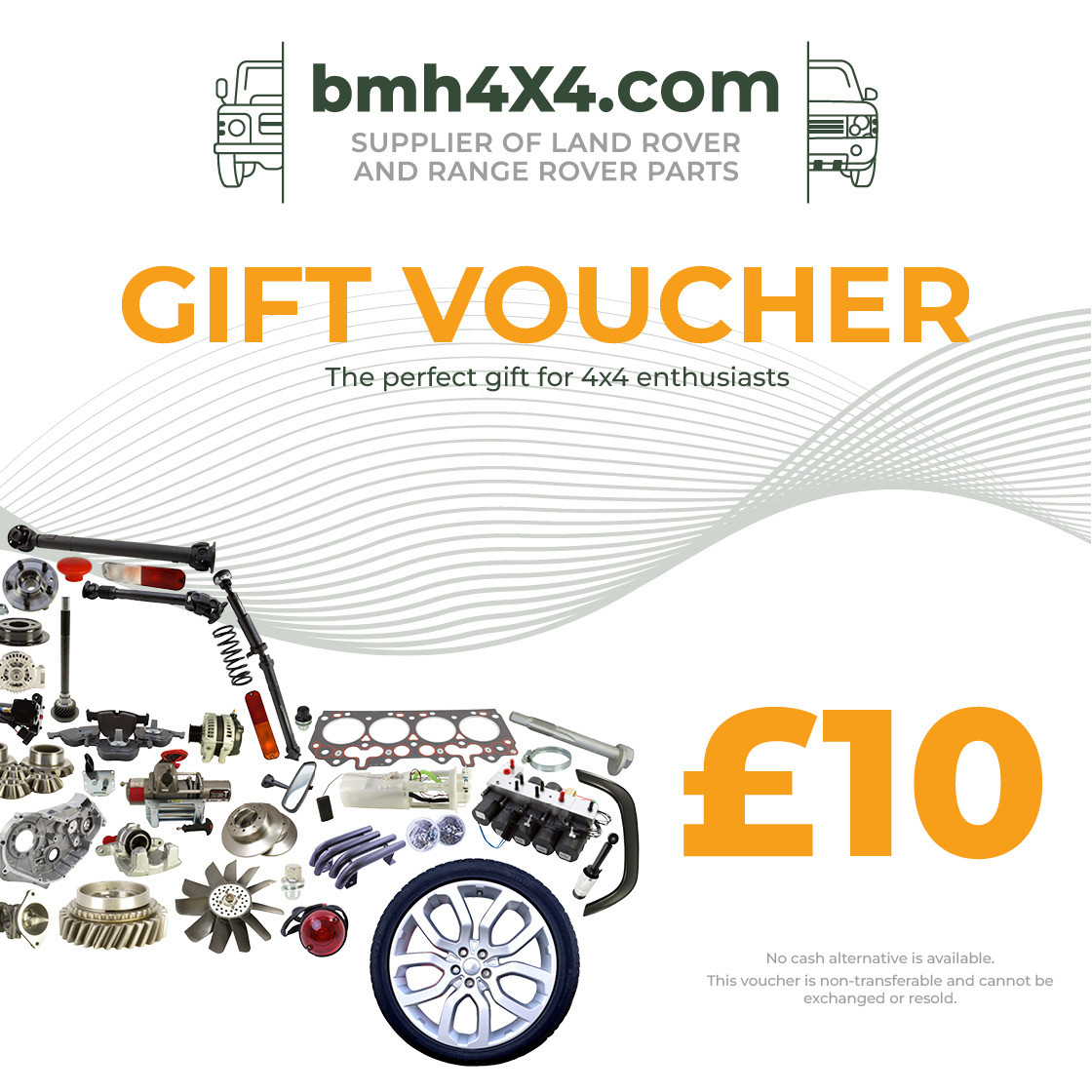 £10 BMH gift card graphic