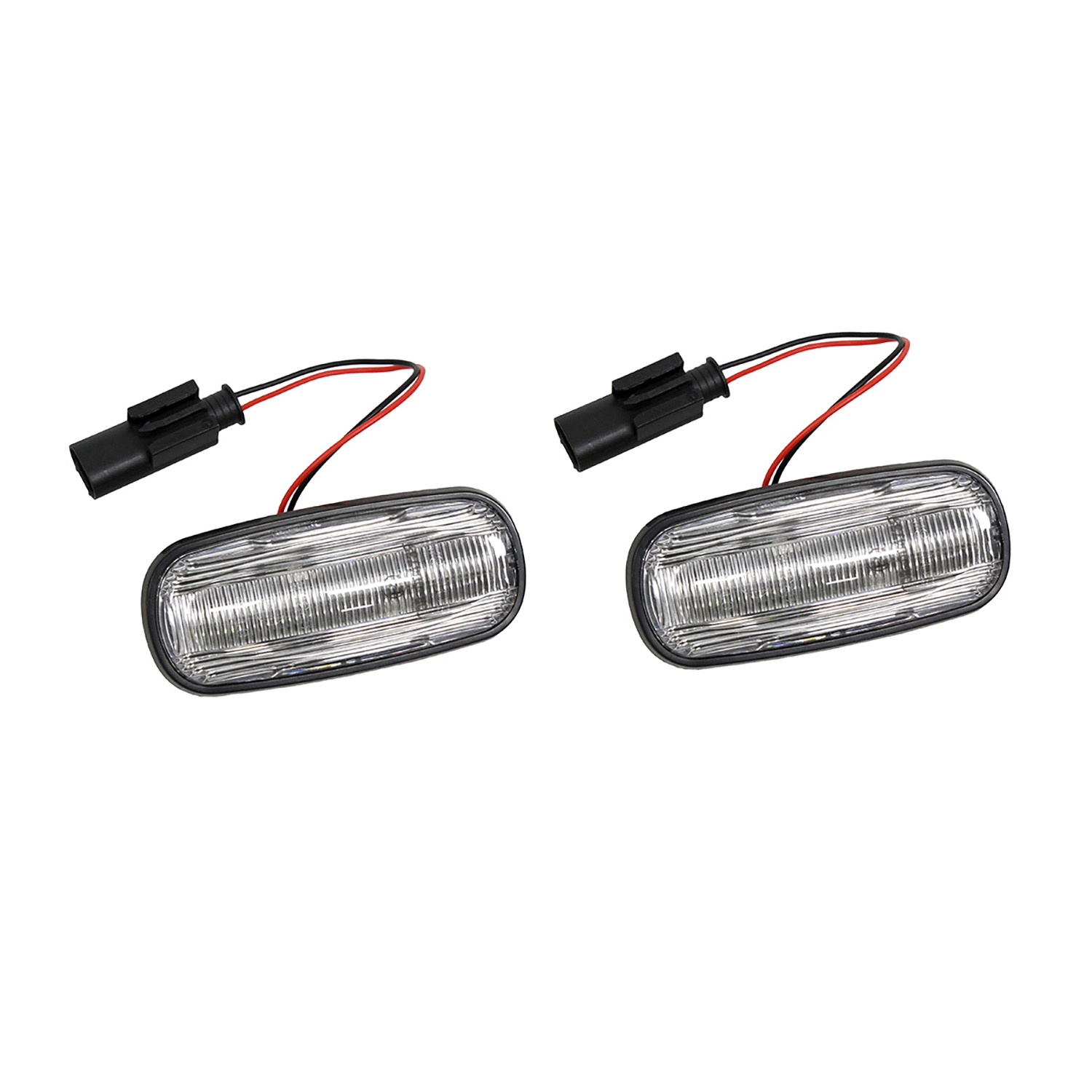 Image of Sequential Dynamic LED Side Repeater Lamps (pair) (clear) (TF31010)