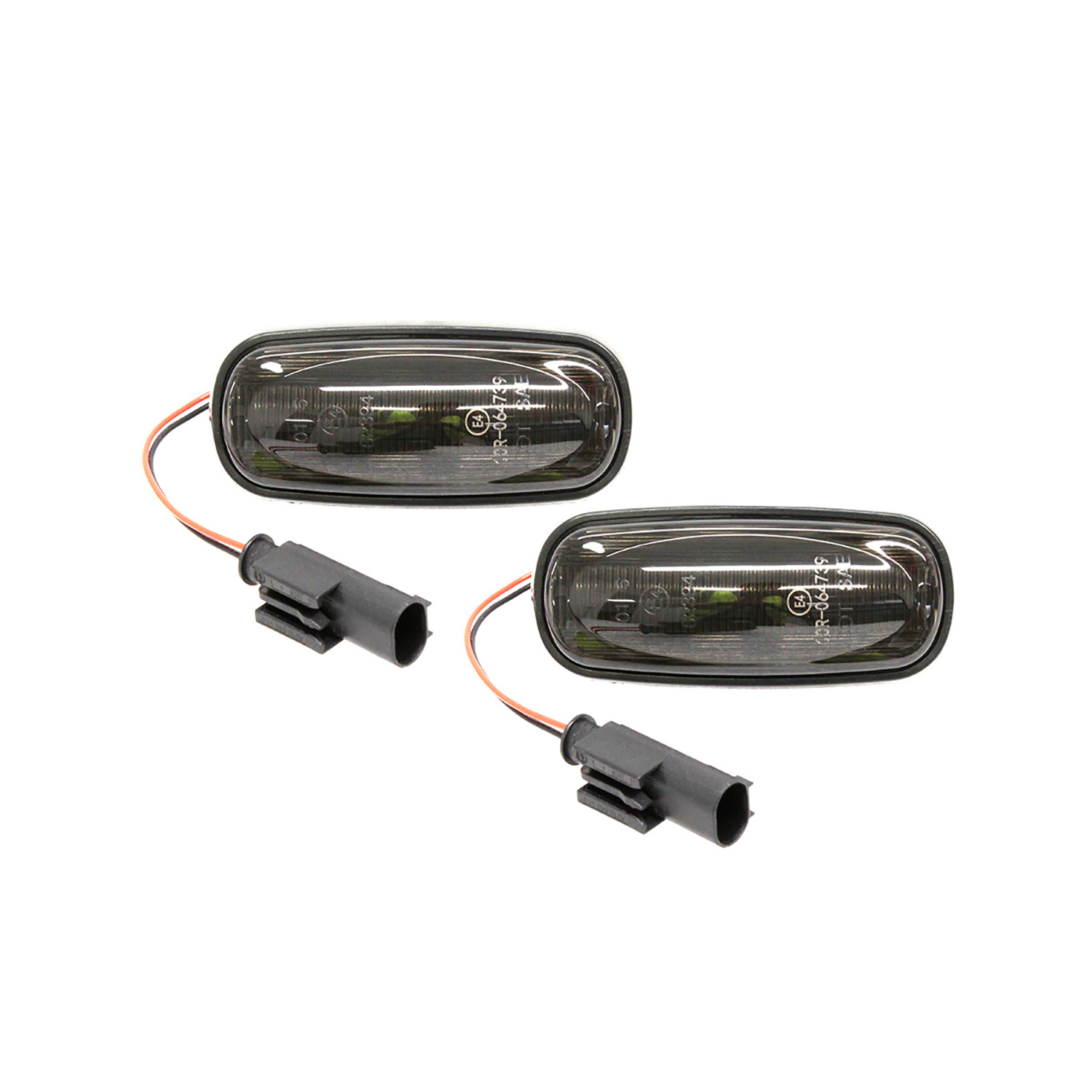 Image of Sequential Dynamic LED Side Repeater Lamps (pair) (smoked) (TF31011)