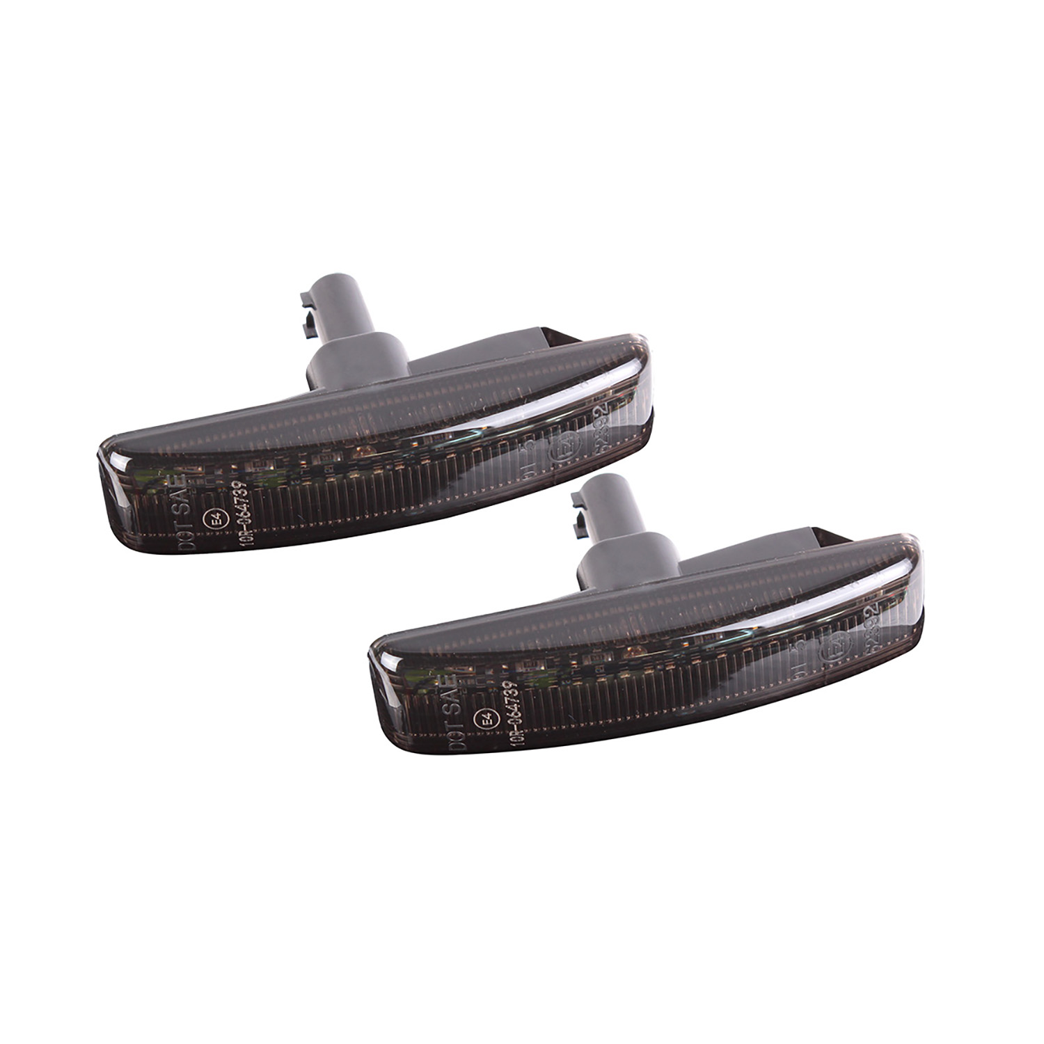 Image of Sequential Dynamic LED Side Repeater Lamps (pair) (smoked) (TF31502)